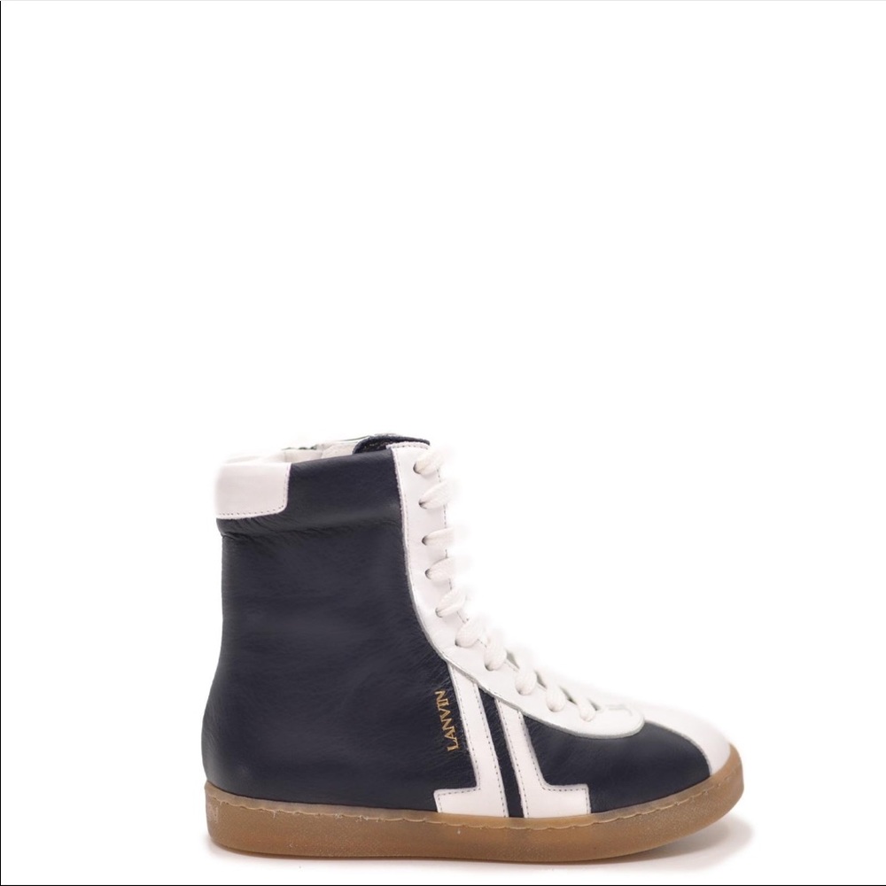 Lanvin navy sneaker boot
